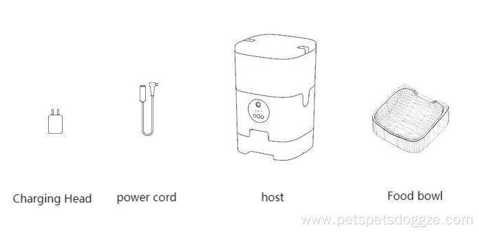 Pet feeder mobile phone APP control timing ration cat and dog food intelligent automatic feeder 4L