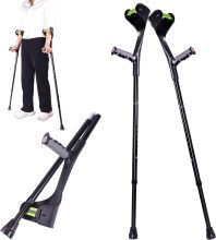 Lightweight Durable Retractable Arm Crutches with Ergonomic Handle for Seniors