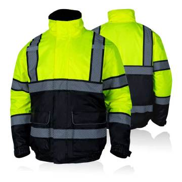 ANSI Hi Visibility Winter Jackets Waterproof Safety Jacket