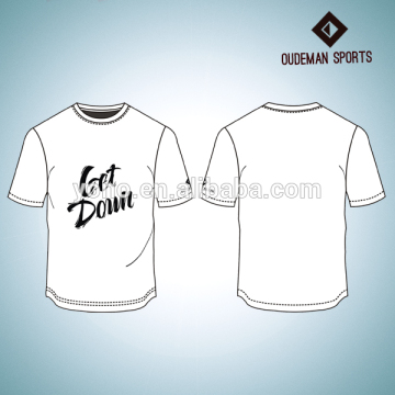 Wholesale printed white color team t shirt