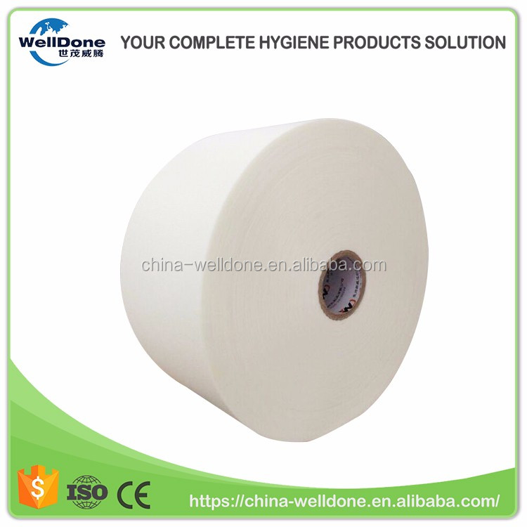 Hot air through hydrophilic nonwoven fabric for baby diaper