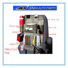 Multi-Pocket Travel Car Backseat Organizer Car Hanging Organizer Bag with Cooler Bag