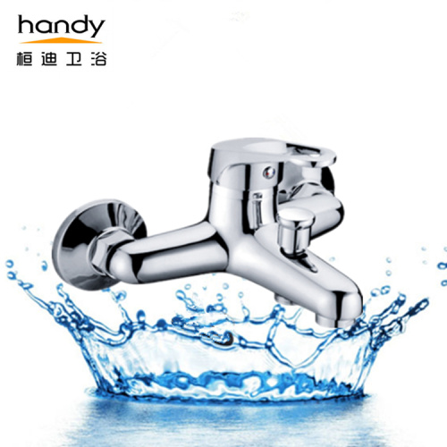 Single-handle tube hot and cold water mixer taps