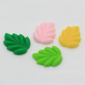 20mm Flat Back Resin Green Leaves Cabochons For Kawaii Phone Protection Shell DIY Crafts Accessories