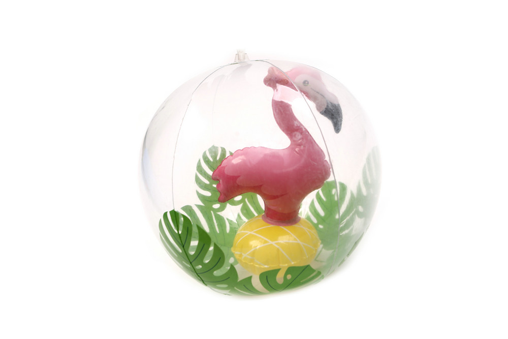 Inflatable Beach Ball with 3D Animal inside