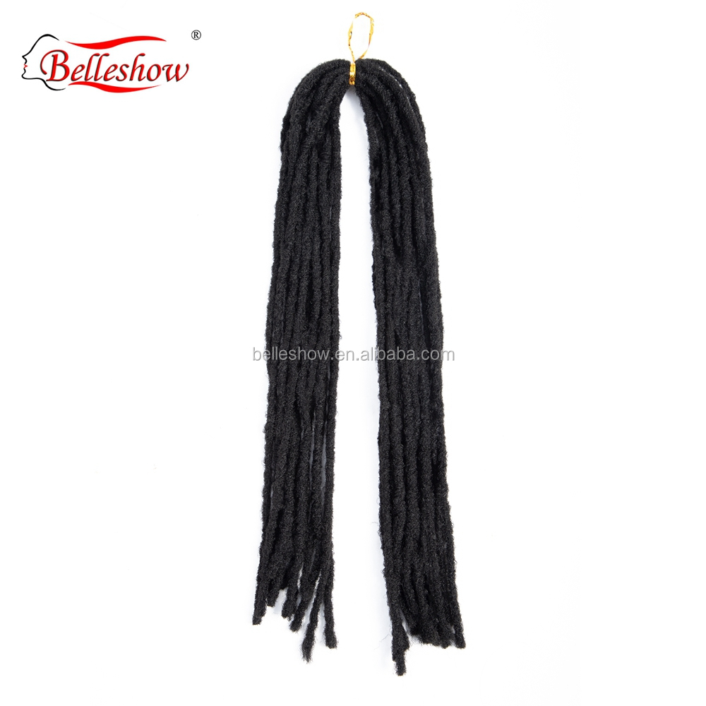 Hot sell  Synthetic  Hair Braid dreadlocks extensions for black hair afro kinky hair extensions Crochet Afro Kinky Dreadlocks