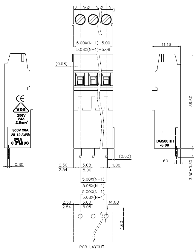 Terminal Blocks With Low High Level