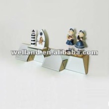 Wall mount mirror shelf C