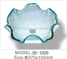 lavabo single colour glass sink wash basin