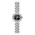 Setting Moissanite CZ Stone Diamond Quartz Woman's Watch