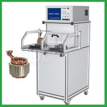 Automated electric motor stator testing machine