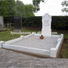 Factory custom white marble unique cheap headstones on cemetery for sale