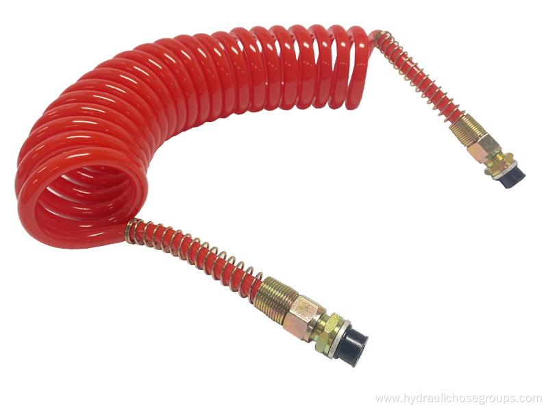 PU Braided Coil Hose Assembly