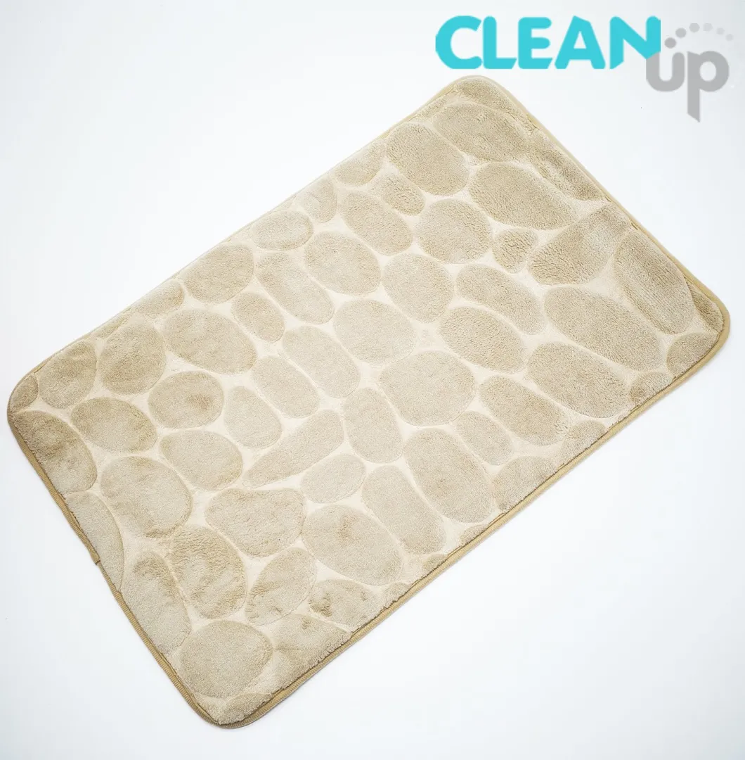 Best Sale Embossed Microfiber Anti-Slip Floor Mats/Bathroom Mat