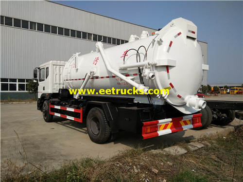 11000L 180HP الصهريج شفط شاحنات الصهريج