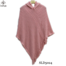 Latest Women's Fashion: Stylish Hooded Knitted Ponchos
