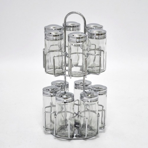 Portable kitchen glass sauce bottle holder