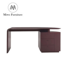 Modern Italian Furniture: Simple Meeting Table and Custom Gaming Desk in Wine Red