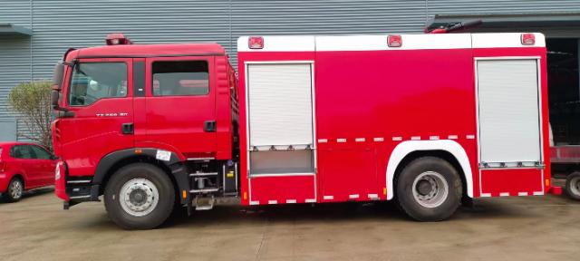 Howo 8 Ton Foam Fire Truck 5 Jpg