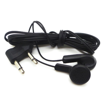 Disposable cheap aviation wired earphone 3.5mm plug