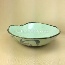 Japanese style sushi sauce dish with hand printing