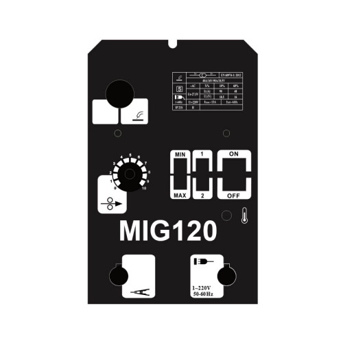 MIG130 Transformer 220V Gasless soldering welder with flux core wire good for carbon steel welding