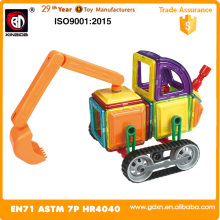 High quality magnetic engineering truck 162 PCS magnetic toys