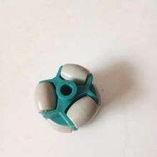 60mm Omni Directional double rollers Nylon Plastic Robot caster track roller bearing conveyor transfer Toy two way Omini Wheel