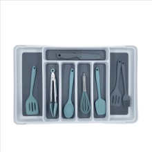 7 Compartment Flexible Kitchen Drawer Organizer