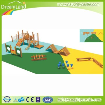 Kids wooden climbing structure