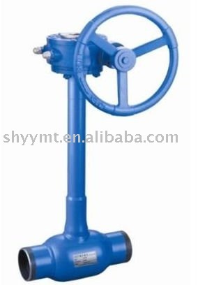Long Stem Fully Welded Ball Valve with Worm Wheel