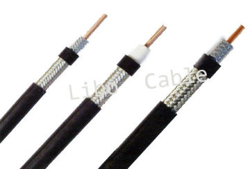 Braided 50 Ohm Cable With Pvc Jacket, Lmr 400 Flexible Coaxial Cables For Communication