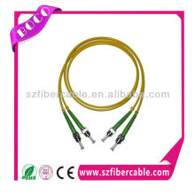 Duplex single-mode Fiber optical APC ST sm patch cord