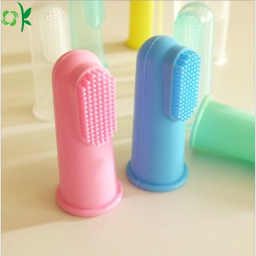 Pulgar Cepillo de dientes Baby Silicone Finger Cepillo de dientes