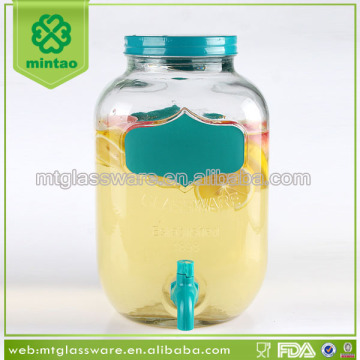 circleware colorful 5L yorkshire glass beverage drink dispenser