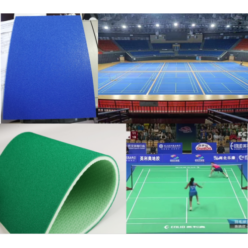 Tapis de sol en vinyle PVC intérieur Badminton Sports Flooring