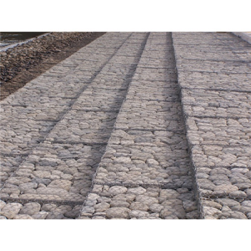 Gabion box wire fencing stone sage wall