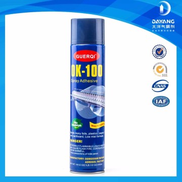 Solvent Based Polyurethane Fabric Embroidery Spray Adhesive