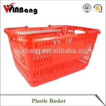 Double Handle Plastic Carry Shopping Basket