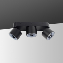 Triple Head Surface Mounted LED Spotlight Rotation Downlight