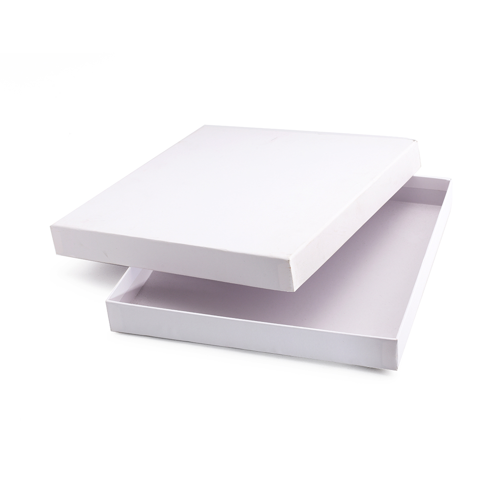 Cajas de envío impresas de correo personalizado Tapa de papel blanco y caja base