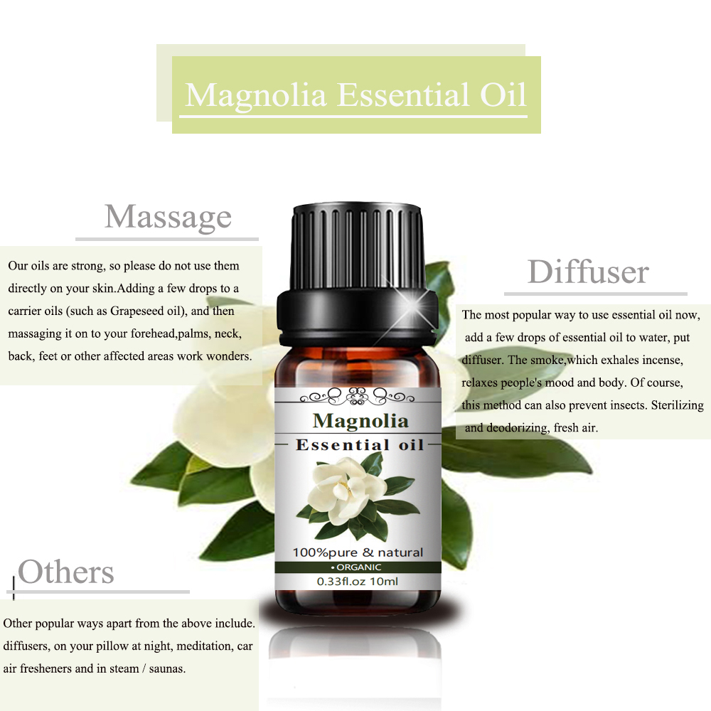 10 ml de aceite de magnolia puro natural adecuado para aceite esencial de humidificador