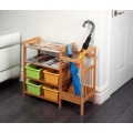 bamboo 4 layers multifunctional shoe racks organizer