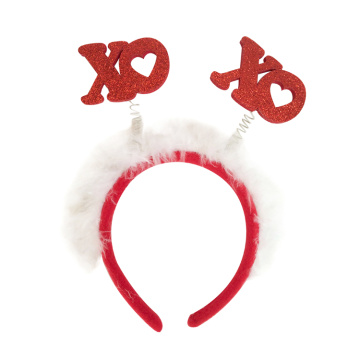 Easter party headband with "XO" pattern