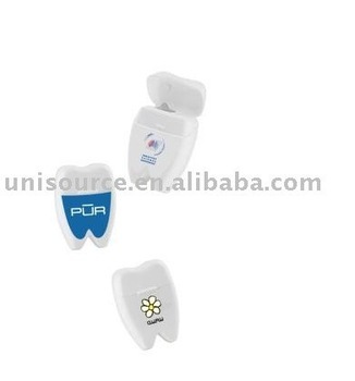 Small teeth shape dental floss
