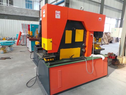 Mechanical Hydraulic Ironworker Machine , 110 Ton Mounting Press Machine