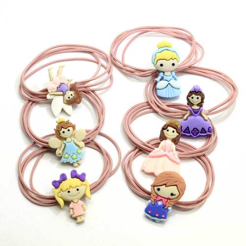 New Korean Hair Elastic Ponytail Holder Princess Animal Decoration Elastic Hair Tie Band Elastic Baby Ponytail Holder