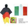 Deutschland Flagge PVC Regen Poncho