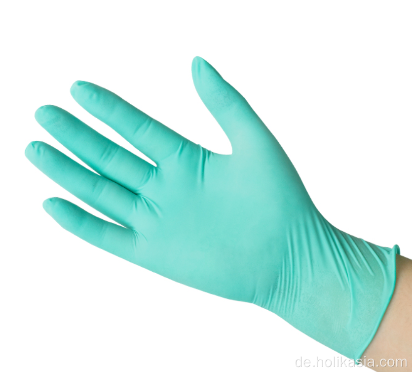 9 Zoll gewöhnliche Latex -Inspektion Handschuhe Grün grün