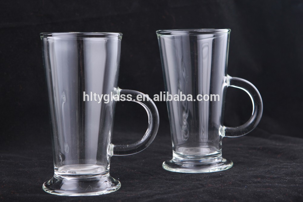 Clear Beer Glass Cup With Handle